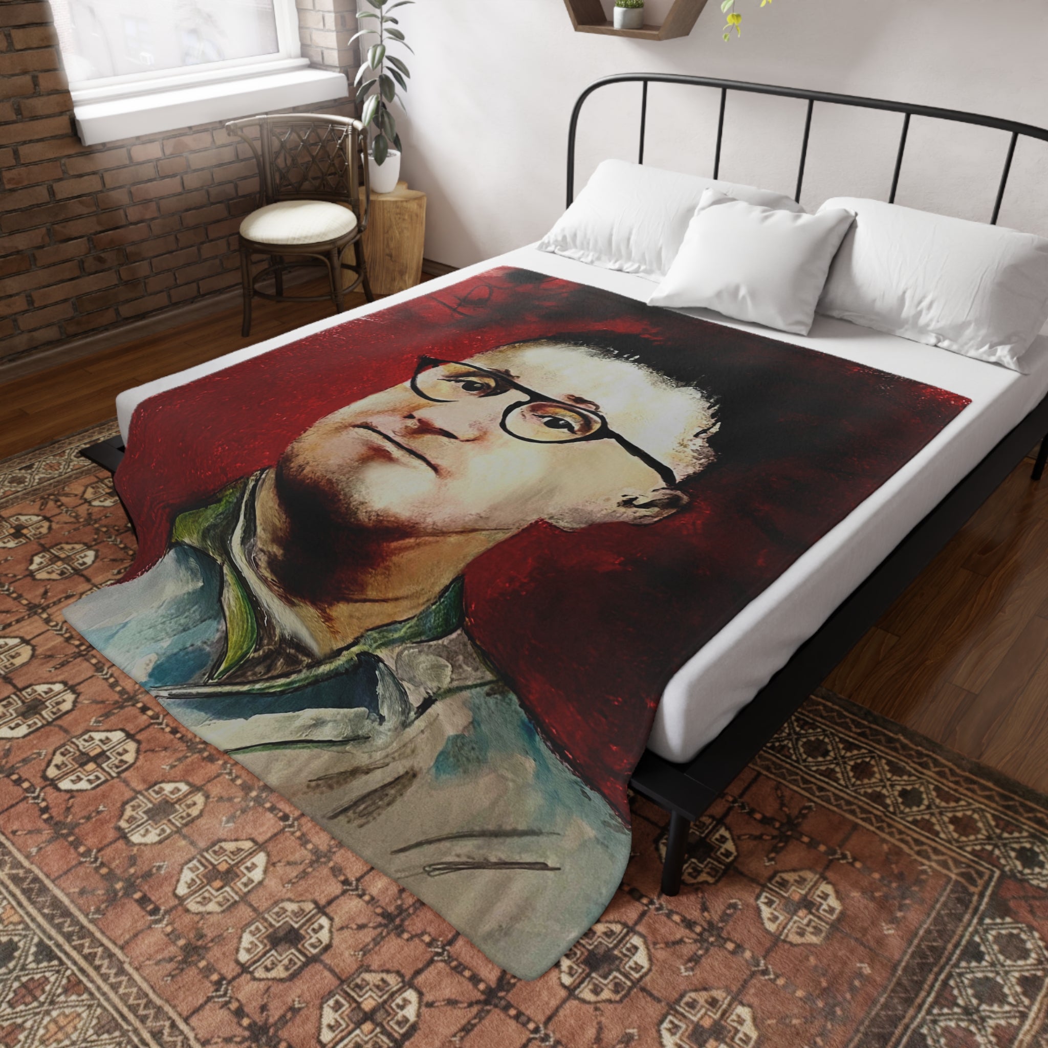 Design Kuscheldecke Motiv Bertolt Brecht (2 Designmotive)