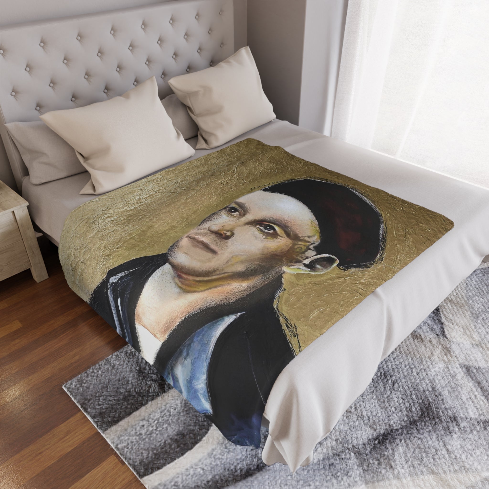 Design Kuscheldecke Motiv Jakob Fugger – mom bee design shop