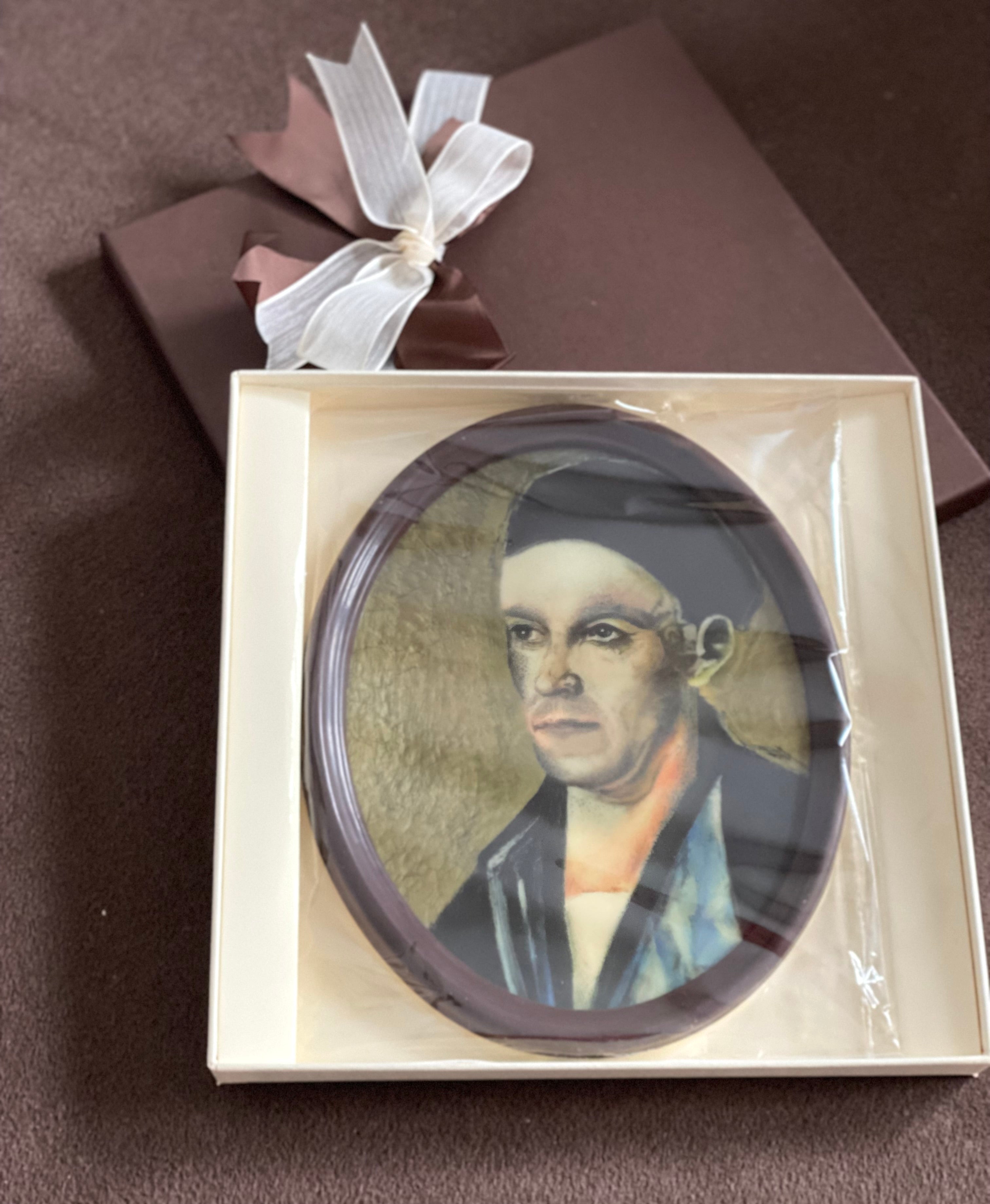Augsburg Souvenir großes Schokoladen-Porträt Motiv Jakob Fugger