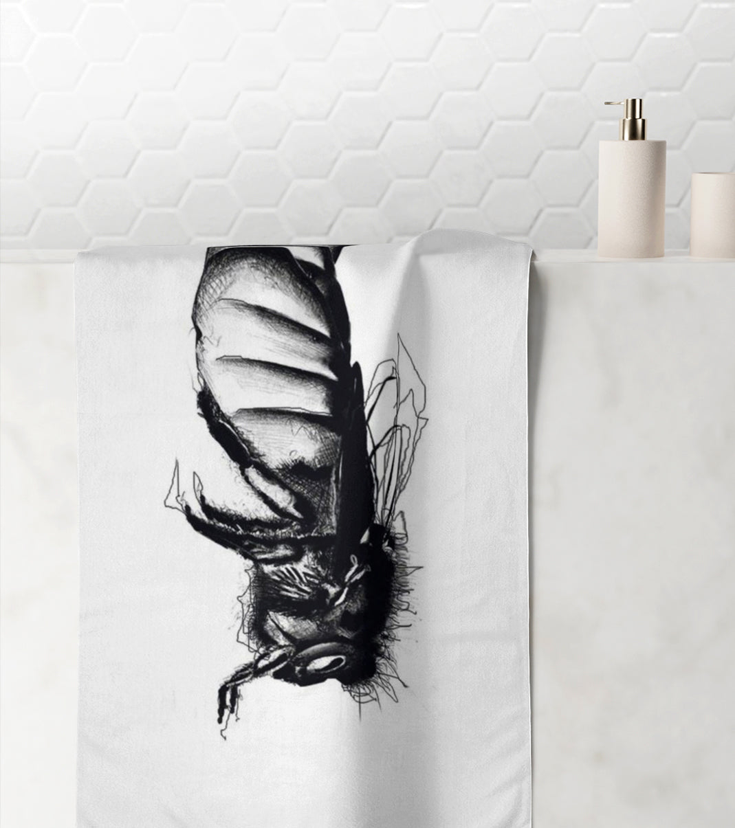 Design Hand- und Badetuch BEEs